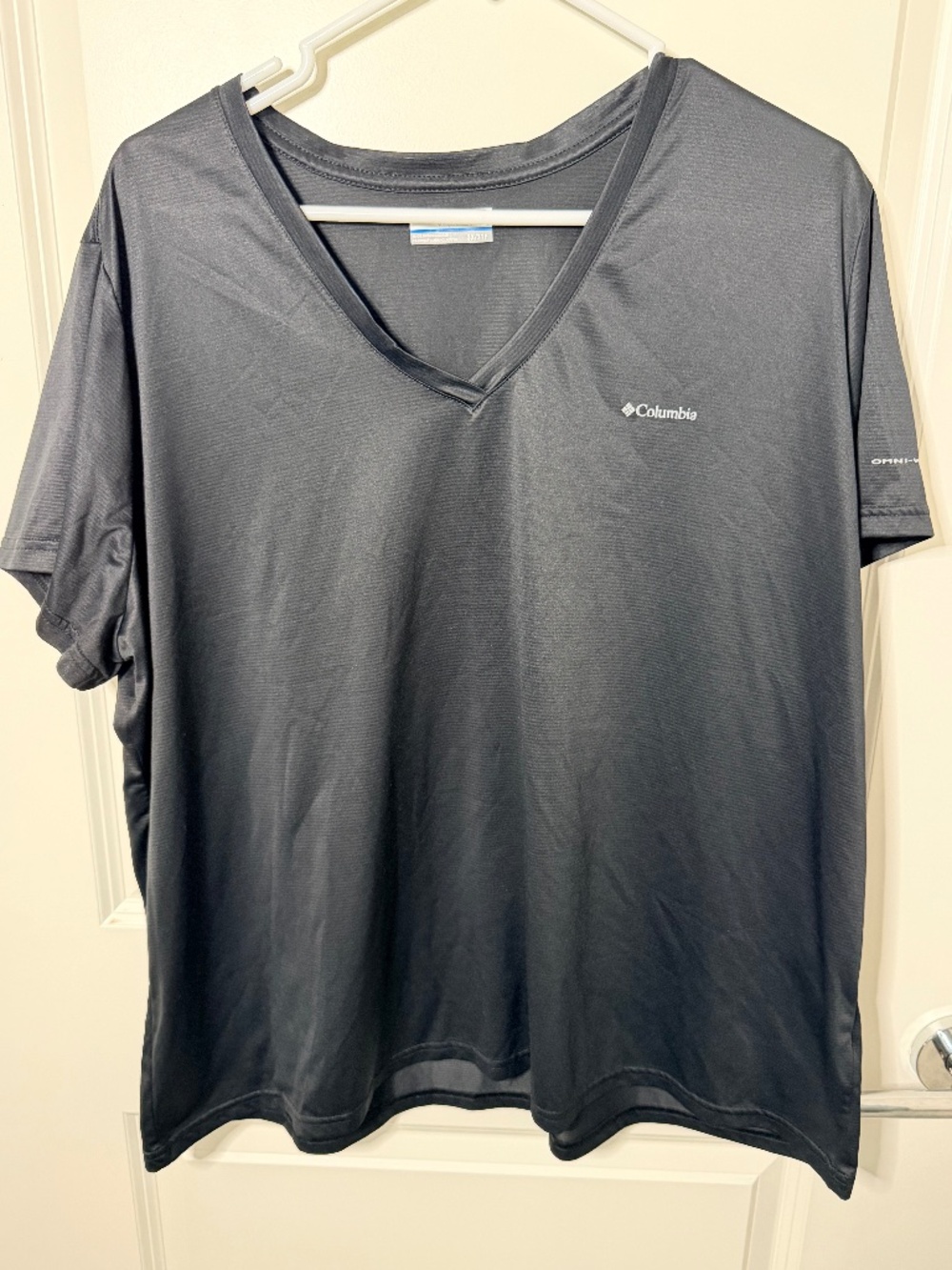 Columbia Black Omni Wick Athletic Top Size 3X Plus Size